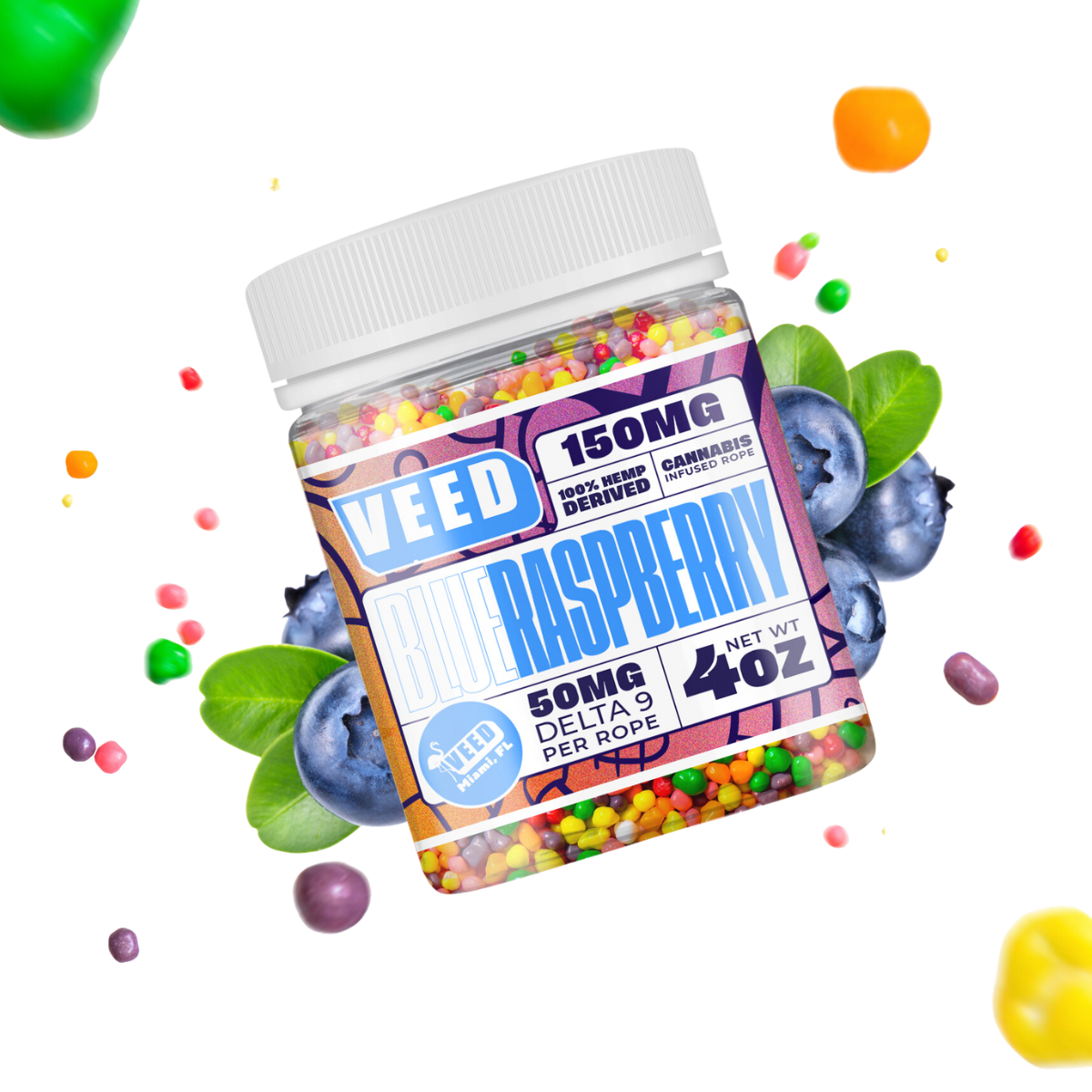 Gummies Delta 9 THC Nerd Ropes - 150mg - Caramelle al THC