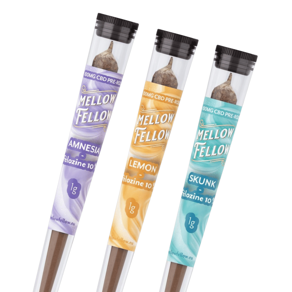 Joints pré roulés CBD Felozine Mellow Fellow